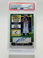 2023 CONTENDERS AUTO-PREM ED-GREEN SHIMMER #144 KEYONTE GEORGE PSA 10