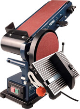 Levigatrice Da Banco Combinata 350W - 150Mm. Include 2 Nastri Abrasivi (G80 E G1