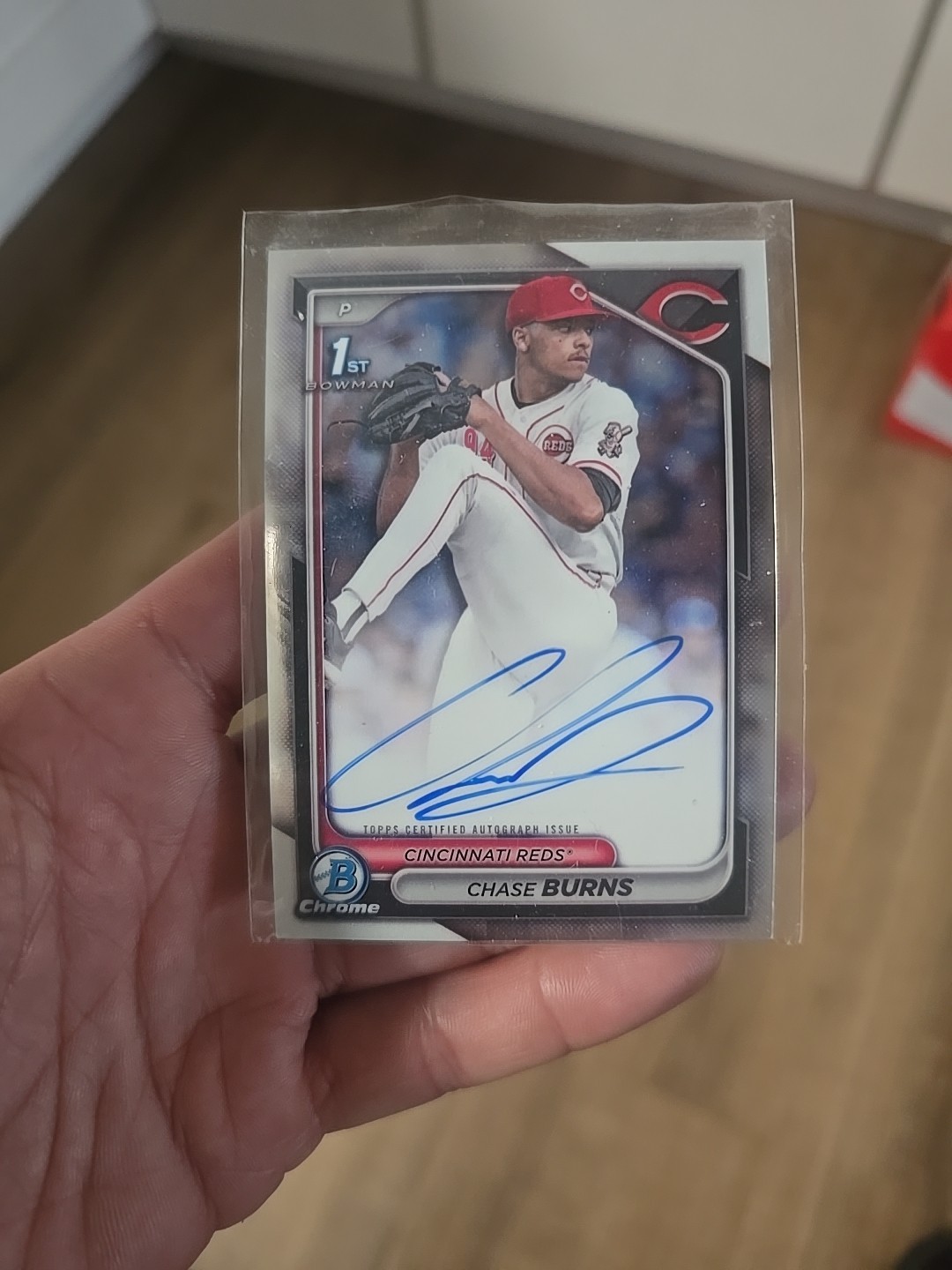 2024 Bowman Chrome Draft Chase Burns Prospect Auto 1st Bowman On Card #CPA-CB!!!