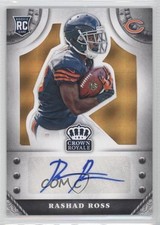 2014 Panini Crown Royale Rookie Signatures Gold Plaid 16/25 Rashad Ross Auto 0c6