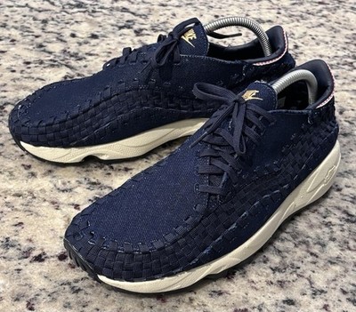 Nike Women's Air Footscape Woven Raw Denim HF1759-400 Obsidian/Coconut/Wheat-11