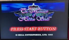 SEGA SATURN THE MANSION OF HIDDEN SOULS TESTED AND WORKING