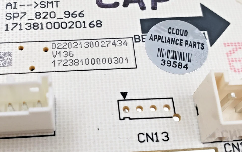 Tablero de control de lavadora Midea OEM 17238100000301 *Envío el mismo día y 60 días de garantía* Foto 4 de 4