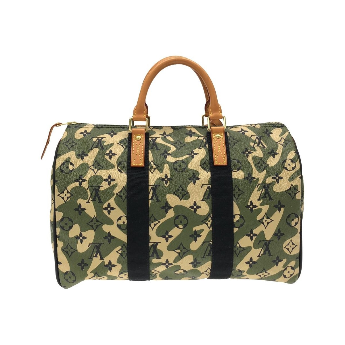 Louis Vuitton Speedy Bandouliere Monogramouflage Duffle 35 Green