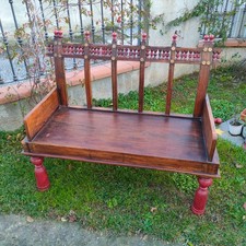 Panca etnica in legno (lunghezza cm 130 / altezza cm 100 / profondità cm 55 )