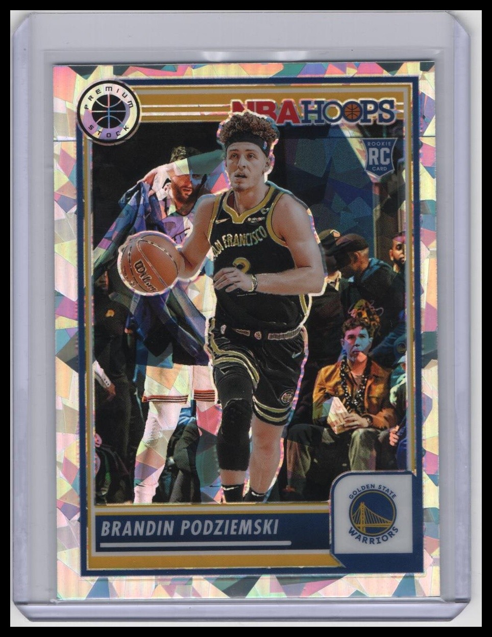 2023-24 Hoops Premium Stock #15 Brandin Podziemski Ice Prizm