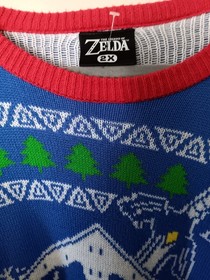 Legend Of Zelda Nintendo NES Knit Sweater Sz 2X Holiday Winter Christmas