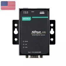 One Brand New MOXA NPort 5110 NPort5110 Serial Device Server - US Stock