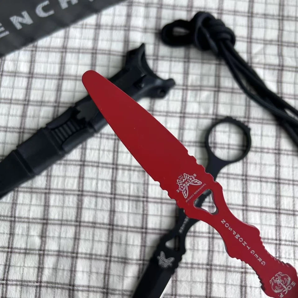 Faca de lâmina fixa Benchmade SOCP Combo 176BK-COMBO bainha preta 440C aço inoxidável - Imagem 3 de 4