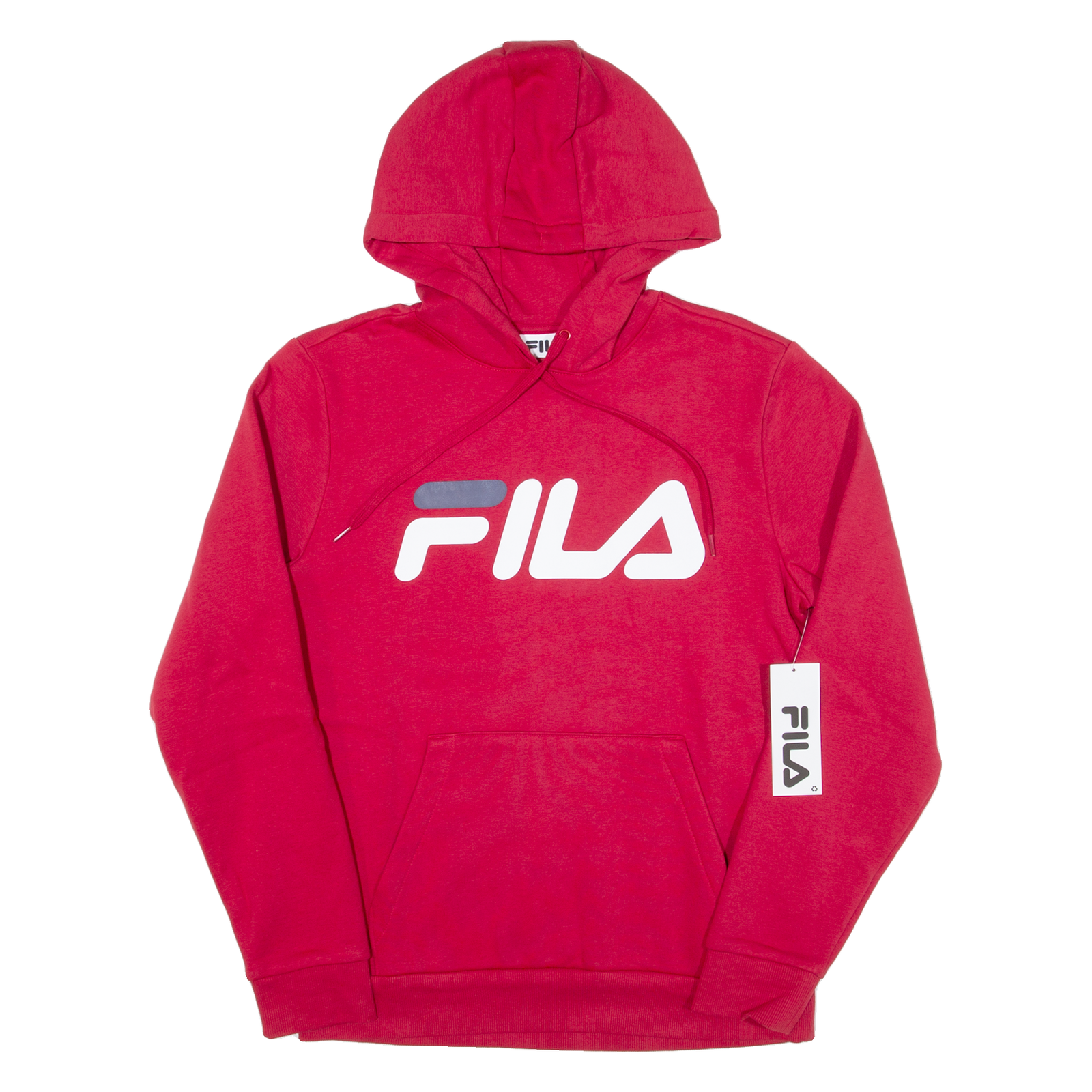 FILA Felpa con Cappuccio Uomo Rossa M