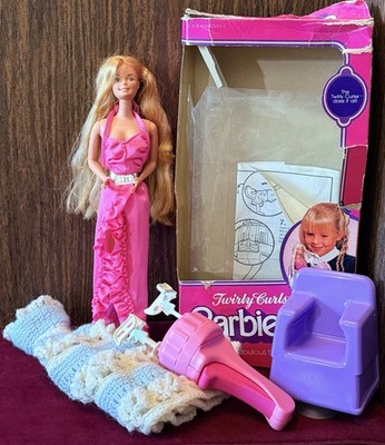 1982 Twirly Curls Barbie #5579 With Box ~ Body Replaced W/ A 1966 Barbie Body!