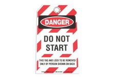 Safety Tag - DO NOT START