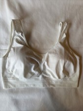 Jockey Seamfree Back Smoothing Wirefree Bra L White Foam Cups