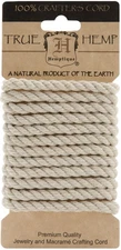 Hemptique Hemp Rope 6mmx6.56'-Natural