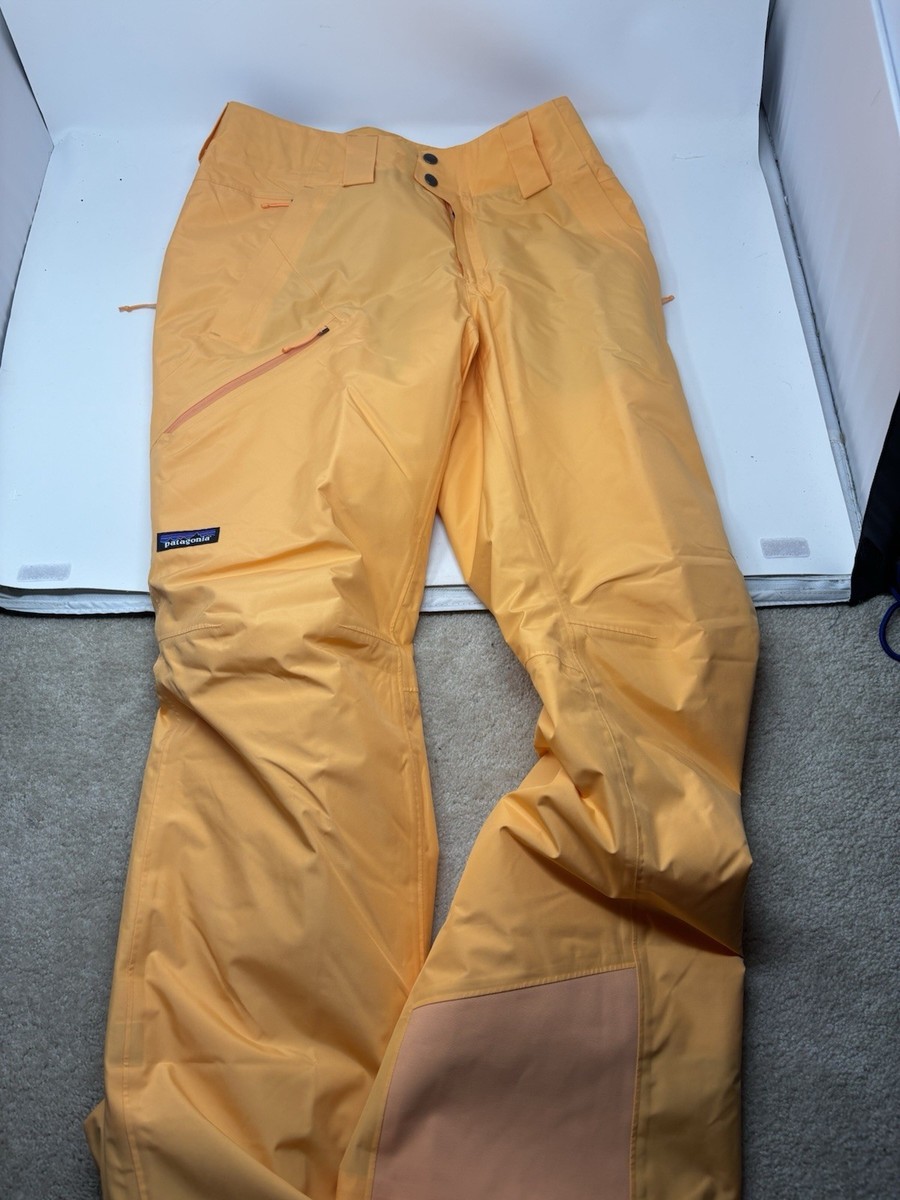 Patagonia Insulated Powder Town Ski Snow Pants Vivid Apricot