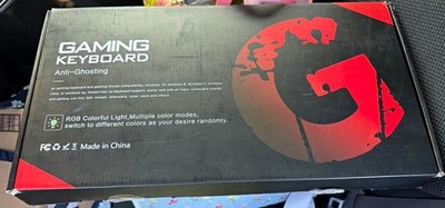 GTRACING Mechanical Gaming Keyboard USB Wired Illuminated QWERTY Black