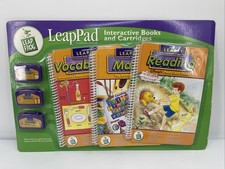 Leap Frog LeapPad SET of 3 Interactive Books Cartridges LEAP 1 Preschool-Grade 1