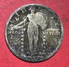1928 US Standing Liberty SILVER Quarter! "Philadelphia" Mint! Old US Coin!
