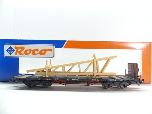 Roco H0 47185 Rungenwagen mit Ladung, KPEV, DC, NEM, NEU in OVP #67511 | Zustand: Gebraucht