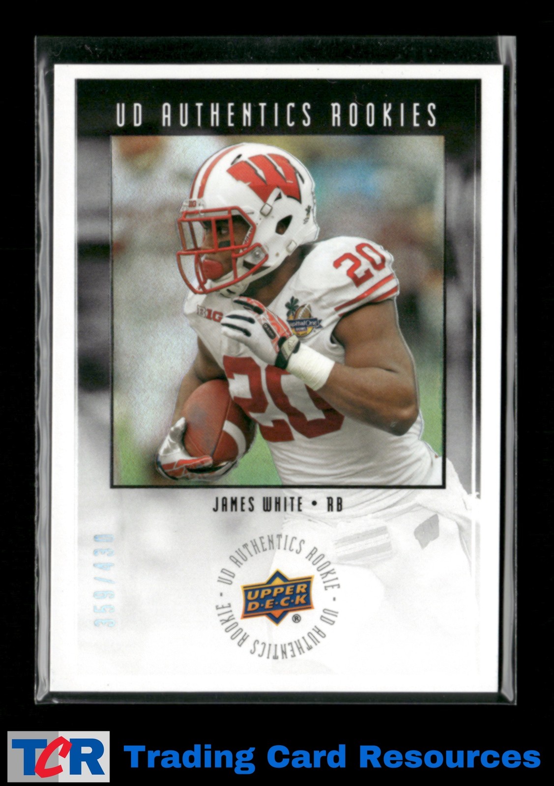 James White Upper Deck UD Authentics Rookies #UA56 Base