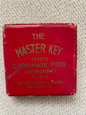 VIntage The Master Key Chromatic Pitch Instrument -13 Keys A-440 WM KRATT in Box