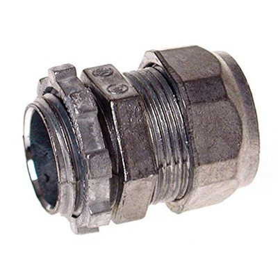RACO 2802B5 Connector, Compression, EMT, Zinc, Uninsulated, 1/2-Inch, 5-Pack,...