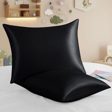 2 Pack Zippered Satin Toddler Pillowcases 13x18 Inch - Silky Soft Toddler Pillow