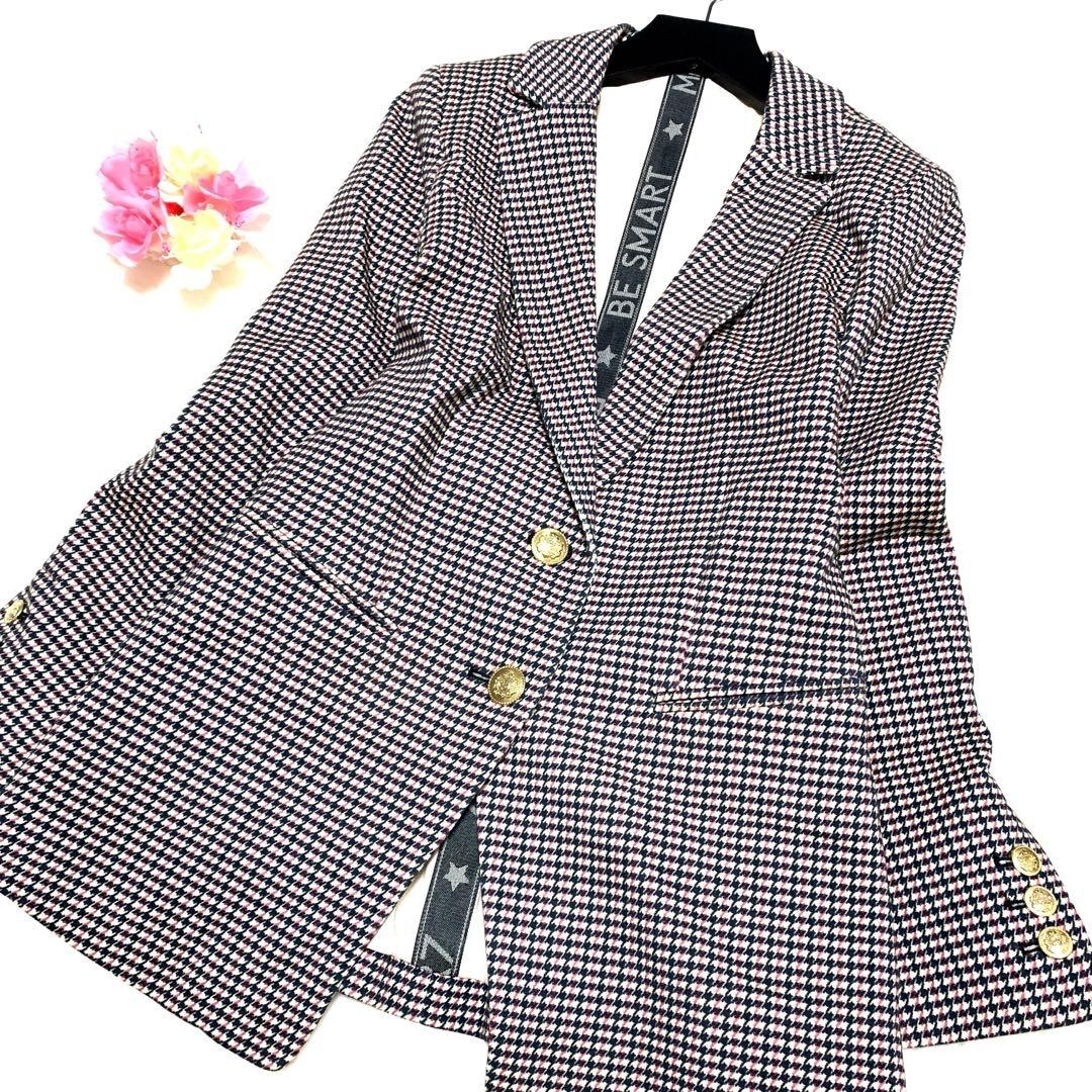 Max Mara MARELLA houndstooth pattern Jacket Blous… - image 1