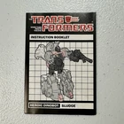 Vintage 1984 Transformers G1 Sludge Manual