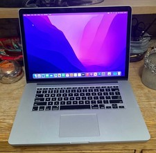 Apple MacBook Pro Retina 15" Intel i7 16GB RAM 512GB SSD A1398 Monterey