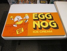 Baskin Robbins ice cream 1979 EGG NOG Humpty Dumpty store display sign poster