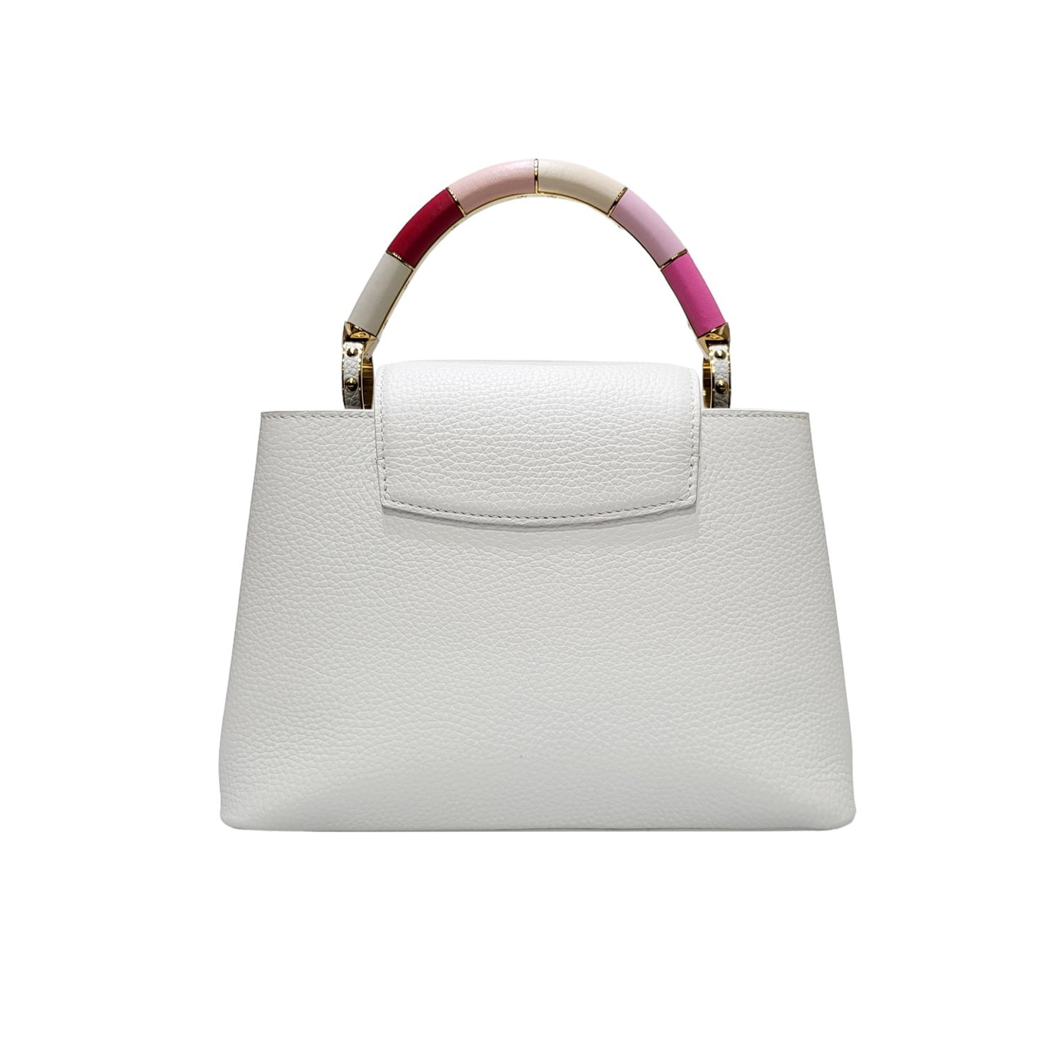 Louis Vuitton M21646 23FW White Taurillon Capucines BB Tote Bag + Strap image 6