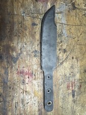 Carbon Steel Hunting Combat Knife Blade 7” Blade 11.5” Total Sharp Heavy At 9 Oz