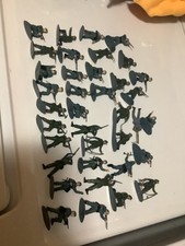 Plastic Army Men lot of 37 German troops loose not sure if Marx painted WW2 HTF