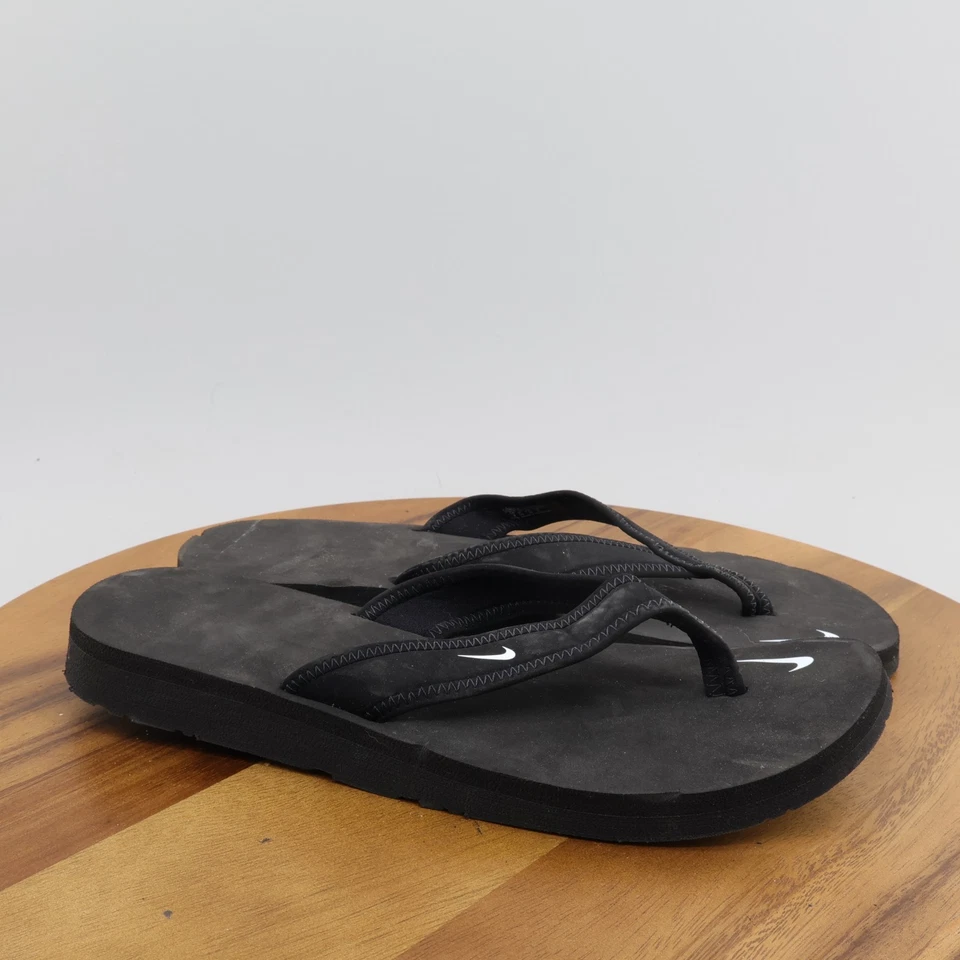 Sandalias chanclas retro Y2K Nike florales celso niña mujer negras talla 8 EE. UU. Foto 2 de 4