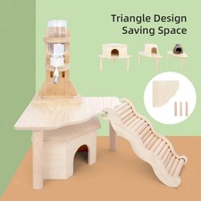 Hamster Wooden Platform Decorative Multifunctional Portable