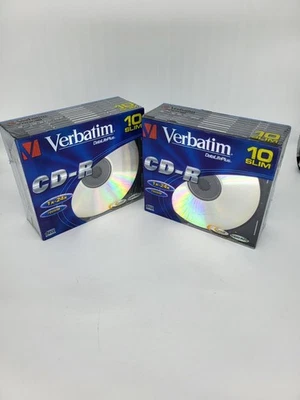 20 x VERBATIM CD-R 700MB DISCS BLANK With Slim Case New Sealed - Image 1 of 4