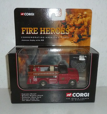 CORGI / FIRE HEROES / MODELLAUTO / GMC FIRE PUMPER / FEUERWEHR  / m. OVP #2513#