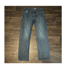 Cinch Men's Straight Leg Blue Denim Jeans Medium Wash Cotton 5-Pocket Design