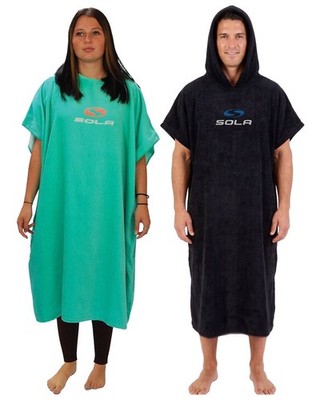 Twf Sola Wechsel Handtuch Robe Kapuzenponcho Mikrofaser Surfen Swim Strand Quick