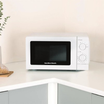 Mikrowelle, 20L Standard Weiß Mikrowelle von Hamilton Beach, 700W, HB70T20W