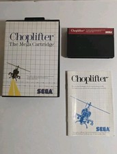 Choplifter (Sega Master System, 1986) Game, Box & Manual 