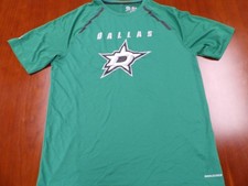 NWOT MAJESTIC NHL DALLAS STARS GREEN COOL BASE T-SHIRT SIZE L