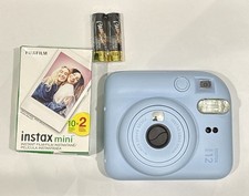 Fujifilm Instax Mini 12 Instant Camera  10 Film Sheets Pastel Blue New No Box