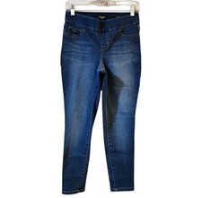 Nine West Womens Heidi Pull On Skinny Crop Jegging Size 4 Blue Stretch