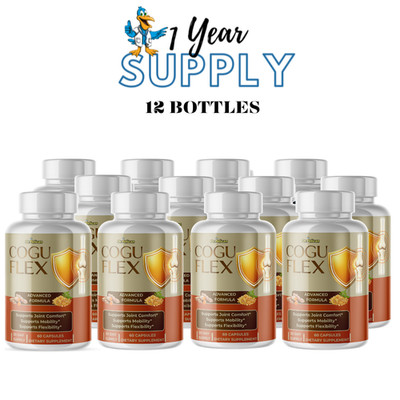 Cogu Flex- Joint Health Support- 12 Bottles- 720 Capsules