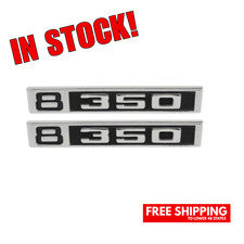 1969-1972 Chevy Gmc Truck 350 Fender Emblems Pair Lh Rh W Mounting Hardware
