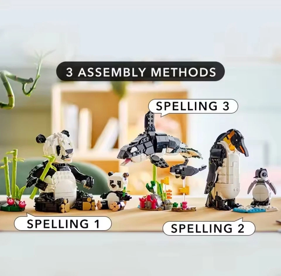 Panda Lego MOC 3 in 1 (31165) : 626PCS **Brand New** - Image 3 of 3