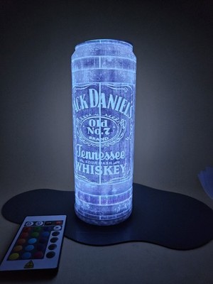 Jack Daniels LED Lampe   16 Farben RGB mit Fernbedienung   Whiskey Deko Geschenk