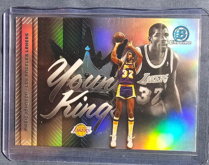 Topps 2025-26 Bowman Magic Johnson Young Kings Refractor #YK-18 Lakers